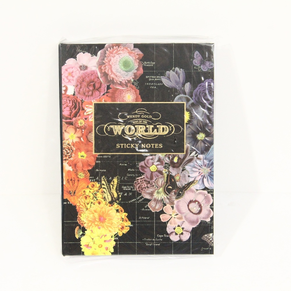 Galison Sticky Note Set NEW Stationery Gift Butterflies Colorful Flowers